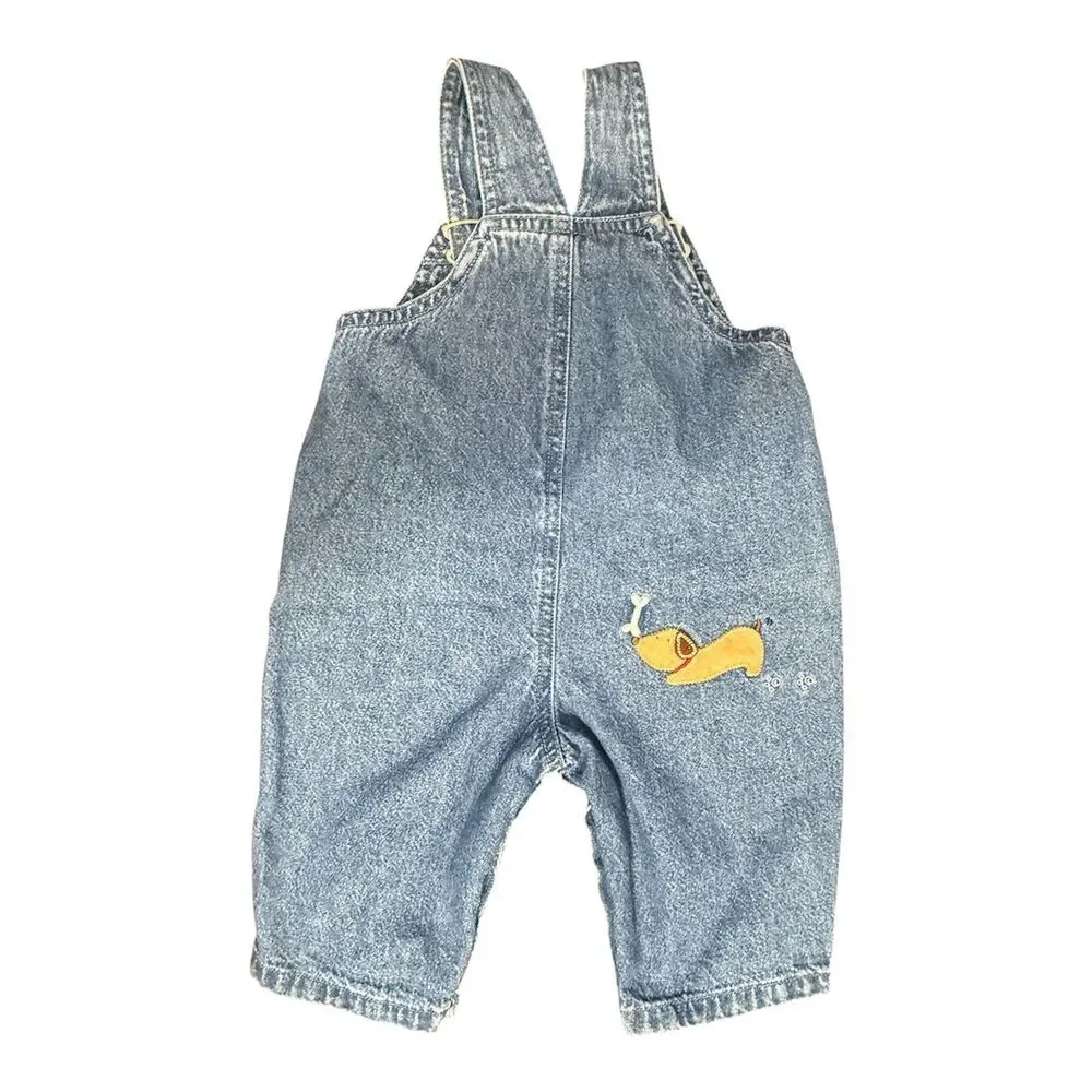 Vintage Carter's Baby Overalls Puppy Dog 9 Months